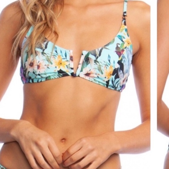 Nanette Lepore Floral Bikini 👙 Top - Picture 1 of 8